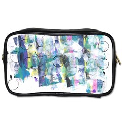 Background Color Circle Pattern Toiletries Bags 2-side