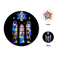 Art Church Window Playing Cards (round)  by Nexatart