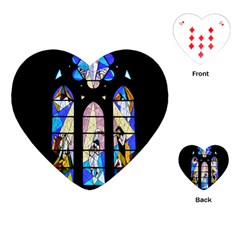 Art Church Window Playing Cards (heart)  by Nexatart