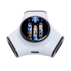 Art Church Window 3-port Usb Hub by Nexatart