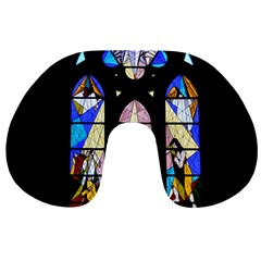 Art Church Window Travel Neck Pillows by Nexatart