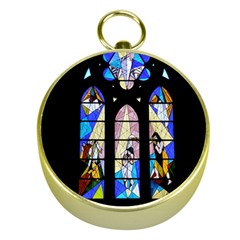 Art Church Window Gold Compasses by Nexatart