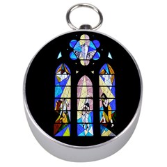 Art Church Window Silver Compasses by Nexatart