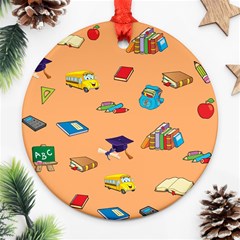 School Rocks! Round Ornament (two Sides)