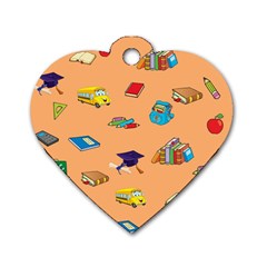 School Rocks! Dog Tag Heart (two Sides) by athenastemple