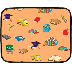 School Rocks! Double Sided Fleece Blanket (mini)  by athenastemple