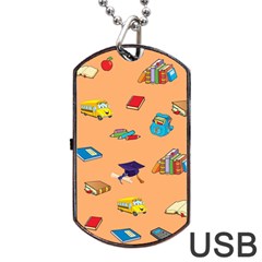 School Rocks! Dog Tag Usb Flash (two Sides) by athenastemple