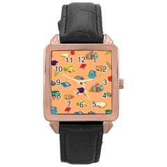 School Rocks! Rose Gold Leather Watch  by athenastemple