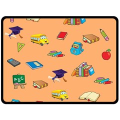 School Rocks! Double Sided Fleece Blanket (large)  by athenastemple