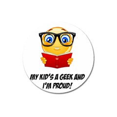 Geek Kid Magnet 3  (round) by athenastemple