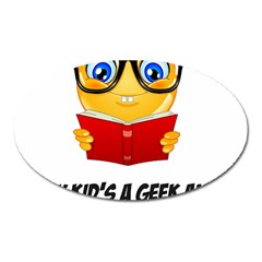 Geek Kid Oval Magnet