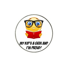 Geek Kid Hat Clip Ball Marker (4 Pack) by athenastemple