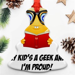 Geek Kid Christmas Tree Ornament (two Sides) by athenastemple