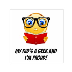 Geek Kid Small Satin Scarf (square) by athenastemple