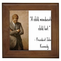 A Child Is Miseducated    Framed Tiles by athenastemple