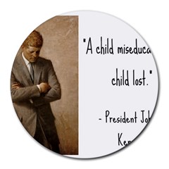 A Child Is Miseducated    Round Mousepads by athenastemple