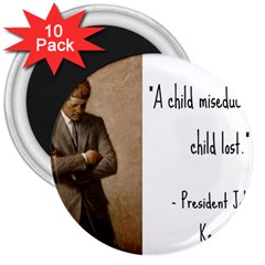 A Child Is Miseducated    3  Magnets (10 Pack)  by athenastemple