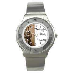 A Child Is Miseducated    Stainless Steel Watch by athenastemple