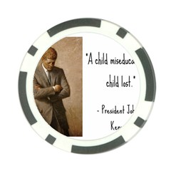 A Child Is Miseducated    Poker Chip Card Guard by athenastemple