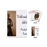 A Child is Miseducated... Playing Cards (Mini)  Back