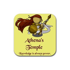 Athena s Temple Rubber Coaster (square)  by athenastemple