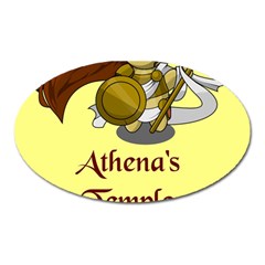 Athena s Temple Oval Magnet