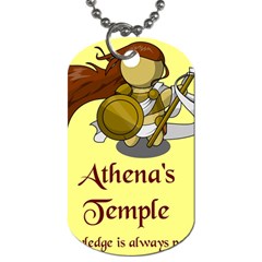 Athena s Temple Dog Tag (two Sides) by athenastemple