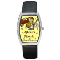 Athena s Temple Barrel Style Metal Watch