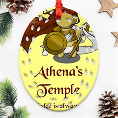 Athena s Temple Ornament (oval Filigree)