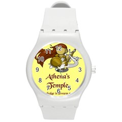 Athena s Temple Round Plastic Sport Watch (m) by athenastemple