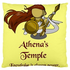 Athena s Temple Large Flano Cushion Case (two Sides) by athenastemple