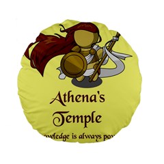 Athena s Temple Standard 15  Premium Flano Round Cushions by athenastemple