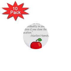 Fruit Of Education 1  Mini Buttons (10 Pack) 