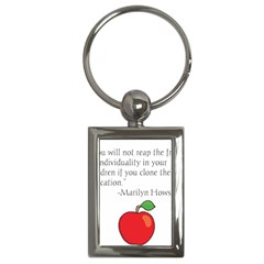 Fruit Of Education Key Chains (rectangle)  by athenastemple