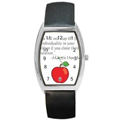 Fruit Of Education Barrel Style Metal Watch by athenastemple