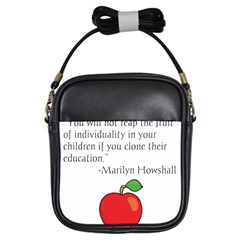 Fruit Of Education Girls Sling Bags by athenastemple