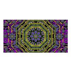 Wonderful Peace Flower Mandala Satin Shawl