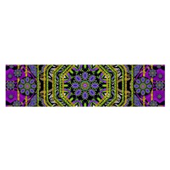 Wonderful Peace Flower Mandala Satin Scarf (oblong) by pepitasart