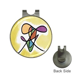 Art Abstract Exhibition Colours Hat Clips With Golf Markers