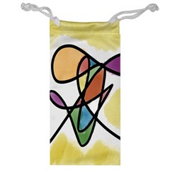 Art Abstract Exhibition Colours Jewelry Bag by Nexatart