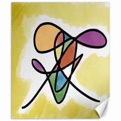 Art Abstract Exhibition Colours Canvas 8  X 10  by Nexatart