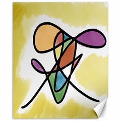 Art Abstract Exhibition Colours Canvas 16  X 20   by Nexatart