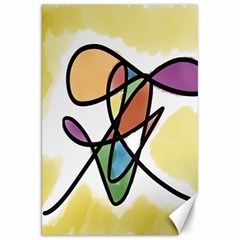 Art Abstract Exhibition Colours Canvas 20  X 30   by Nexatart