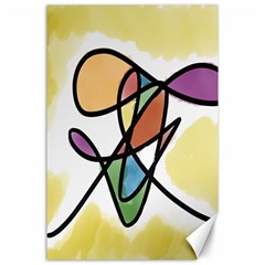 Art Abstract Exhibition Colours Canvas 24  X 36  by Nexatart