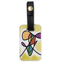 Art Abstract Exhibition Colours Luggage Tags (one Side) 