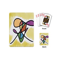 Art Abstract Exhibition Colours Playing Cards (mini)  by Nexatart