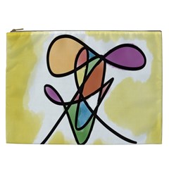 Art Abstract Exhibition Colours Cosmetic Bag (xxl)  by Nexatart