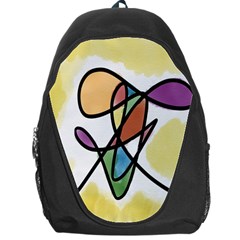 Art Abstract Exhibition Colours Backpack Bag by Nexatart