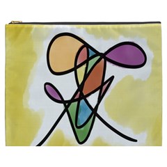 Art Abstract Exhibition Colours Cosmetic Bag (xxxl)  by Nexatart