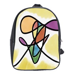 Art Abstract Exhibition Colours School Bags (xl)  by Nexatart